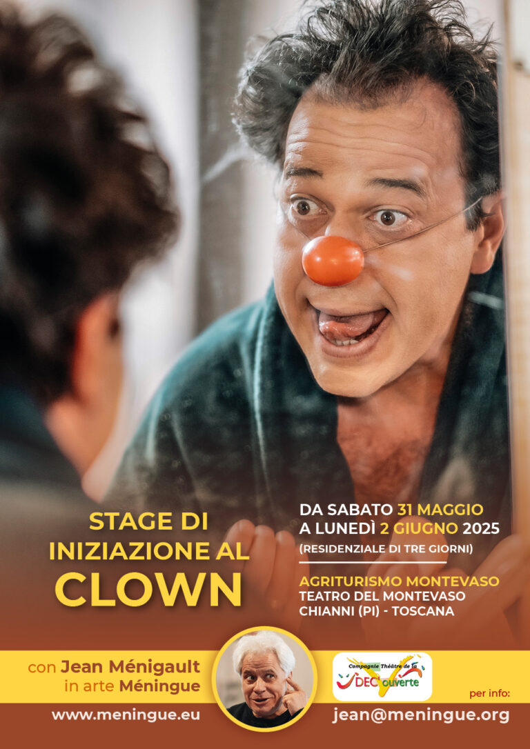 2025 mai juin affiche stage clown 3 jours